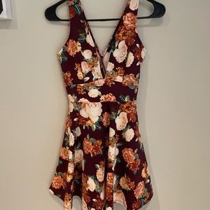 Forever 21 Low cut, flared dress